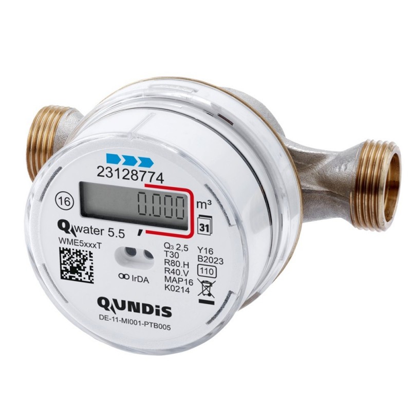 QUNDIS Q water 5.5 vezetékrendszerbe szerelhető vízóra (5001T0011)